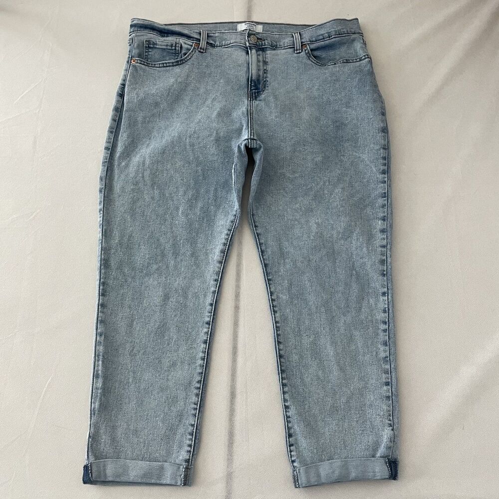 Denizen from Levi's Boyfriend Cuffed Light Wash Jeans Women's Size 14